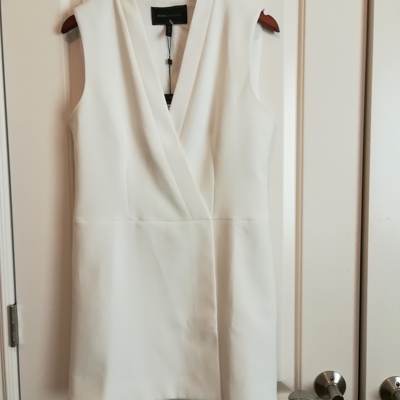 bcbg caryn wrap vest dress